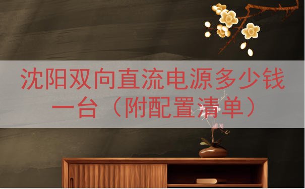 沈阳双向直流电源多少钱一台（附配置清单）